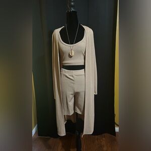 Fashion Nova Tan Ensemble